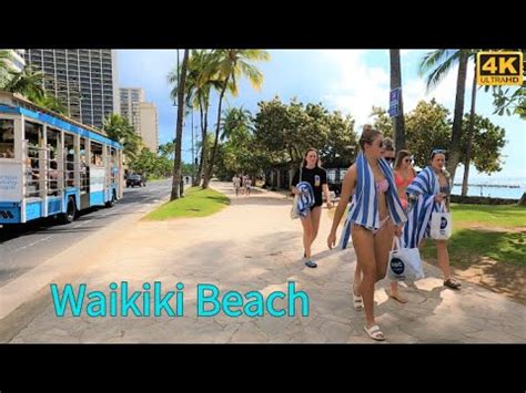 [4K] HAWAII - Waikiki Shore (Steak Shack/Banan) to Waikiki Beach - YouTube