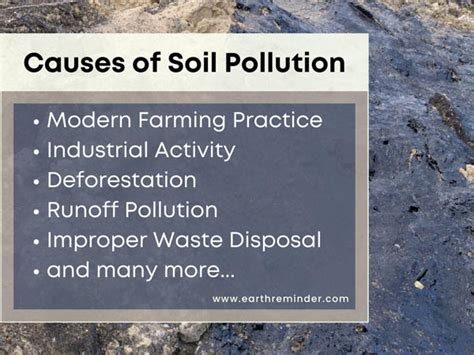 Causes Of Soil Pollution