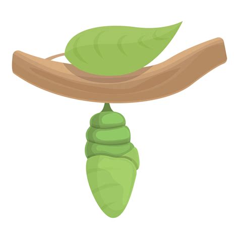 Tree cocoon icon cartoon vector. Natural silk 21272288 Vector Art at ...