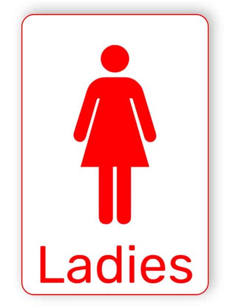 Lady Toilet Sign