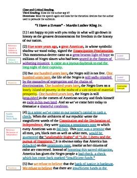 😊 Analysis on i have a dream speech. Analysis of “I Have a Dream ...