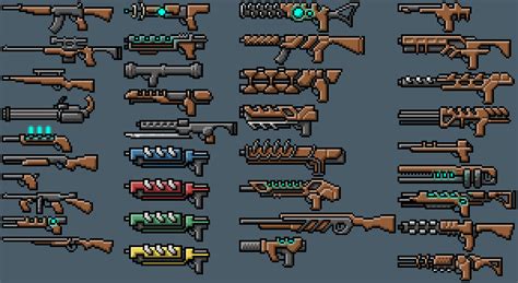 36 Free to use guns : r/PixelArt