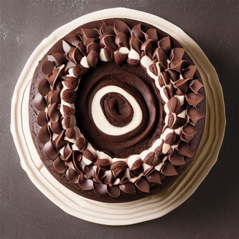 chano-jadi: chocolate cake top view, 4000pixel