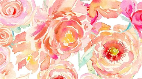 Watercolor Floral Desktop Wallpapers - Top Free Watercolor Floral ...