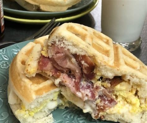 Bacon, Egg, and Cheese Stuffed Waffle Recipe – Simply Southern Mom