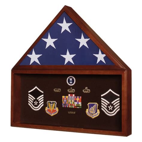 Military Burial Flag Case & Memorabilia Display - Urns Northwest