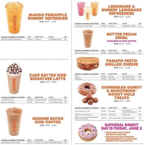 The Dunkin' Donuts Spring Menu for 2022 Has Arrived | Dunkin donuts ...