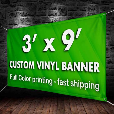 3x9' Custom Banners Vinyl Banner printing 13oz full | Etsy