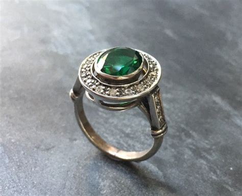 Emerald Ring Antique Ring Vintage Ring Antique Emerald - Etsy