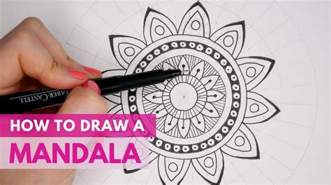 Mandala Drawing Easy Step By Step - The first step in how to draw a ...