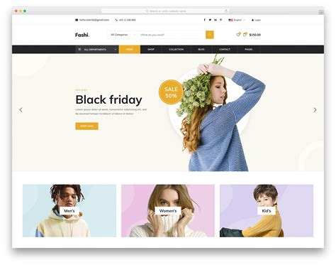 Fashi - Best Fashion eCommerce Website Template Design 2024 - Colorlib