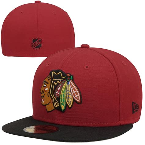 New Era Chicago Blackhawks 2-Tone 59FIFTY Fitted Hat - Red/Black - Shop ...