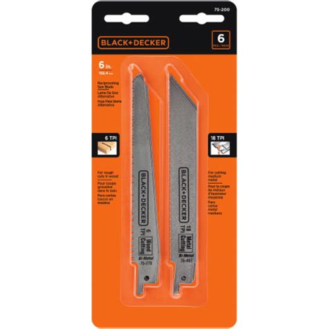 BLACK + DECKER Reciprocating Saw Blade - 6 Piece, 6 Inch - Kroger