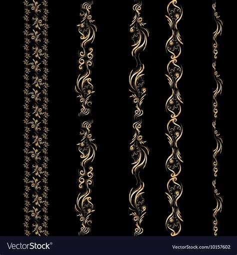 Seamless pattern of gold Royalty Free Vector Image