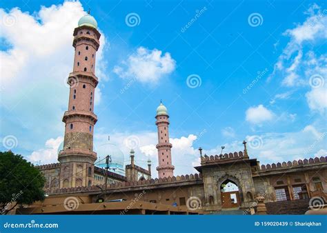 Bhopal Grand Mosque Taj Ul Masajid Stock Image - Image of mosque ...