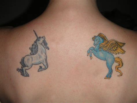 Unicorn and Pegasus Tattoos by LilGreenStarz on DeviantArt