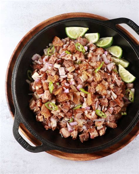 Crispy pork belly sisig