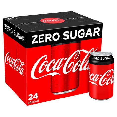 Coca-Cola Zero Sugar 24 x 330ml | Canned Drinks | Iceland Foods