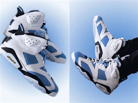 Air Jordan 6 "UNC" on Feet Look