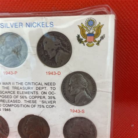 1942 - 1945 US Wartime Silver. 11 Coin Nickel Set | eBay