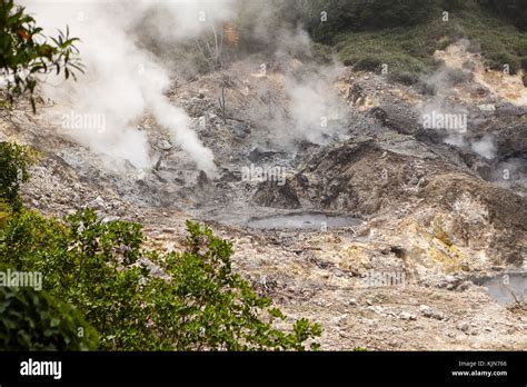 La Soufriere Drive-In Volcano, St. Lucia Stock Photo - Alamy