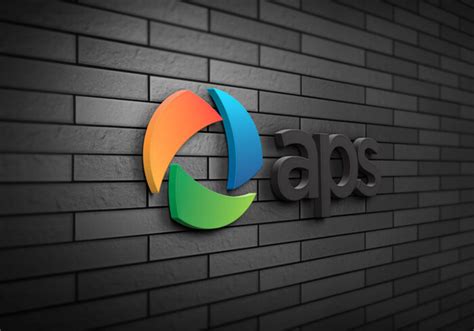 3D Wall Logo MockUp