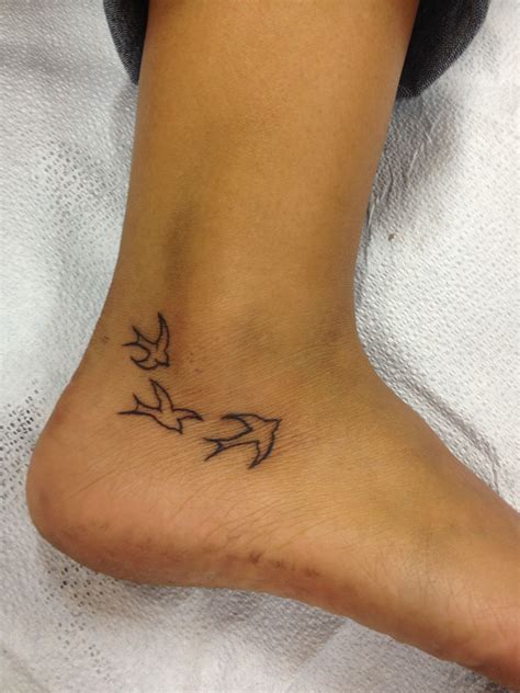 Peace and harmony and new beginnings. Dove ankle tattoo | Ankle tattoo ...