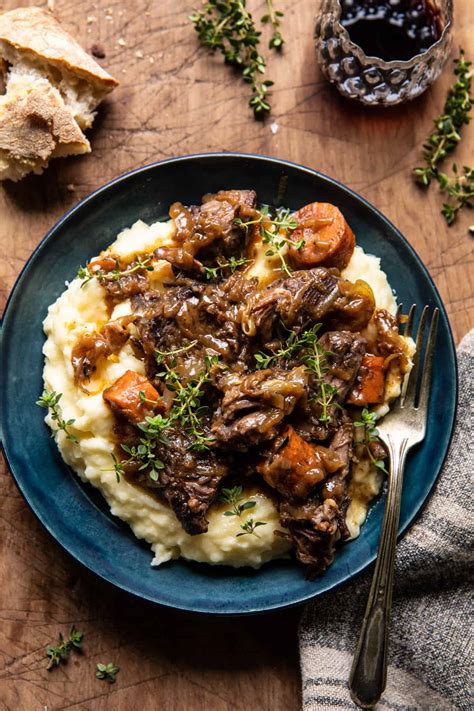 Cider Braised Short Ribs with Caramelized Onions. - Half Baked Harvest