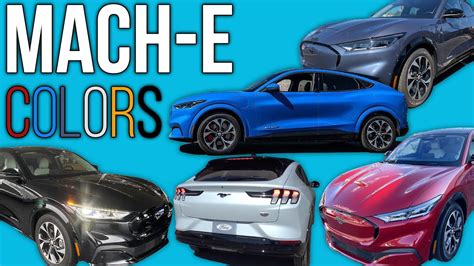 Mustang Mach-E Colors - Grabber Blue, Space White, Cyber Orange, & more ...