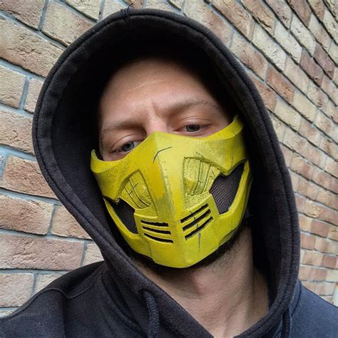 Scorpion mask from Mortal Kombat X | Mortal kombat x, Cool masks, Mask