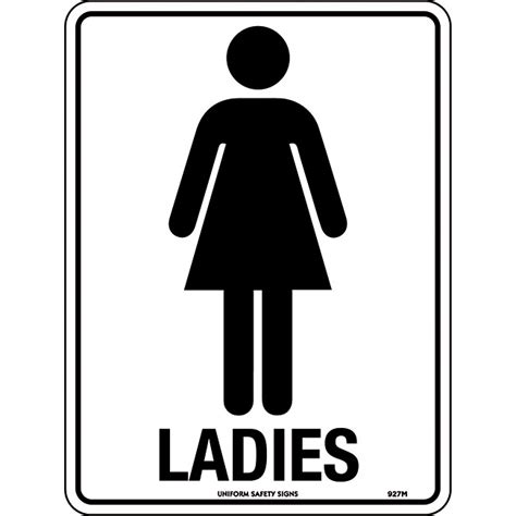 Ladies Toilet Sign 300x225mm Poly | tools.com