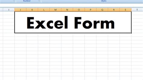 Excel Forms Templates