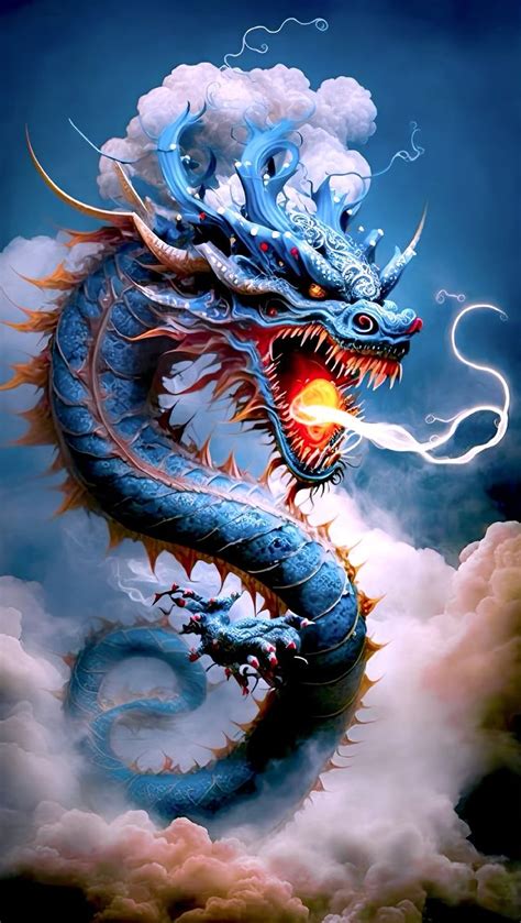 Pin by Lim Chung Hee on Animal 龍虎獅豹 神獸 鳳凰孔雀 | Dragon art, Dragon ...