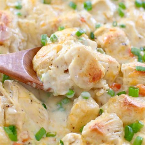 Chicken and Biscuits Casserole - The Country Cook