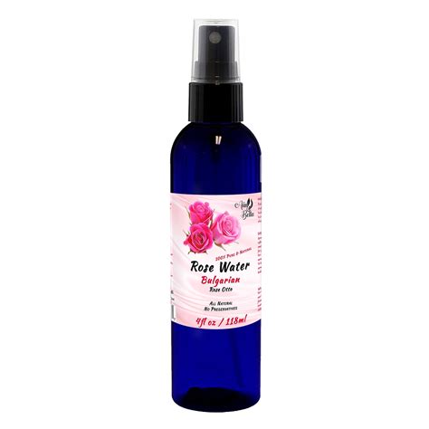 Natural Rose Water Face Toner - 100% Pure Bulgarian Rosewater Hydrosol ...