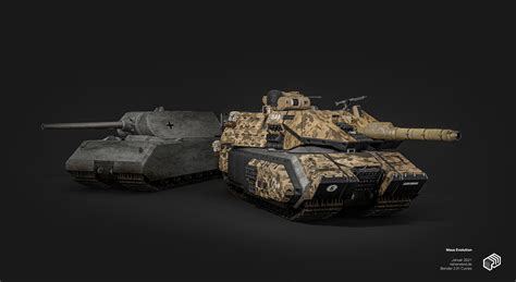 I made a concept of how a modernized Maus would look like... : r/TankPorn