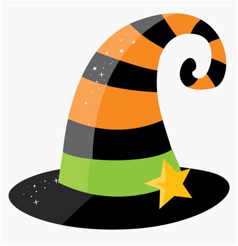 Witch Hat Clipart Easy - Halloween Witch Hat Clipart, HD Png Download ...