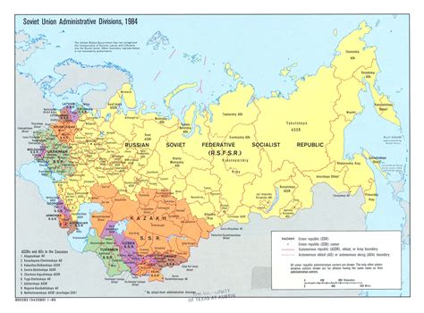 Map Of The Ussr - South Carolina Map