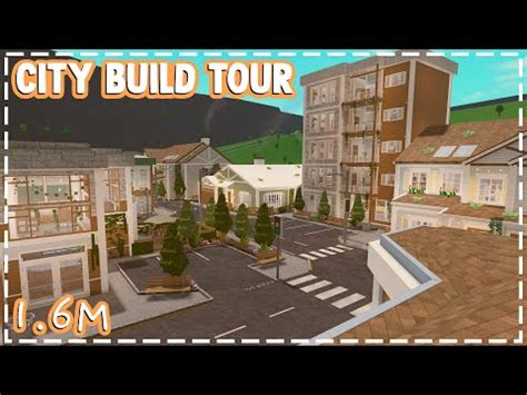 Bloxburg City / Town Build! Aesthetic Interior + Full tour! (Roblox ...