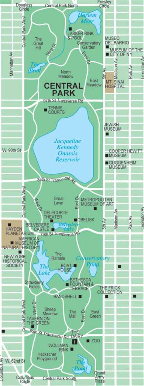 Detailed Central Park Map