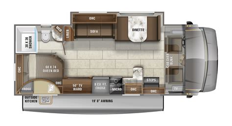 Class C Motorhome With Bunk Beds Floor Plans Dimensions | Viewfloor.co