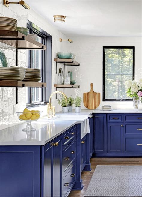 25 Inviting Blue Kitchen Cabinets Ideas for You | Blue kitchen cabinets ...