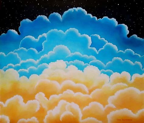 Where is Heaven? Above the Clouds Painting by Carol Sabo | Pixels