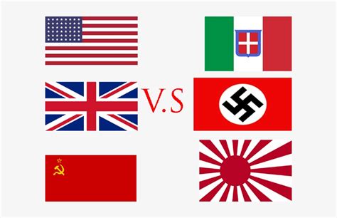 Allied Powers Vs Axis Powers In Ww2 - Ww2 Allies And Axis Flags - Free ...