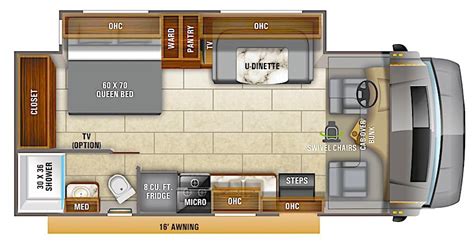 8 Best Class C RV Floorplans Under 30 Feet | Floor plans, Entegra coach ...