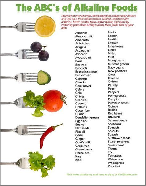 Alkaline Foods IMGs - Free Alkaline Food Chart - Downloadable ...