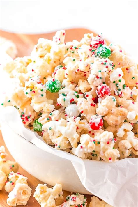 Easy Christmas Popcorn Recipe | Sugar and Soul Co