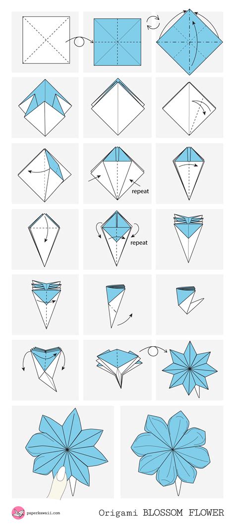 Origami Diagrams & E-books - Paper Kawaii | Origami diagrams, Origami ...