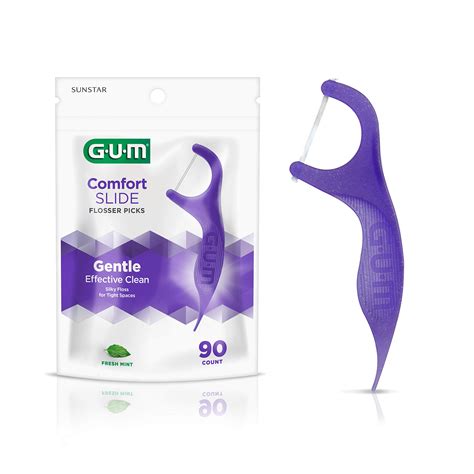 Buy GUM Comfort Slide Flossers for Tight Spaces, Fresh Mint, Dental ...