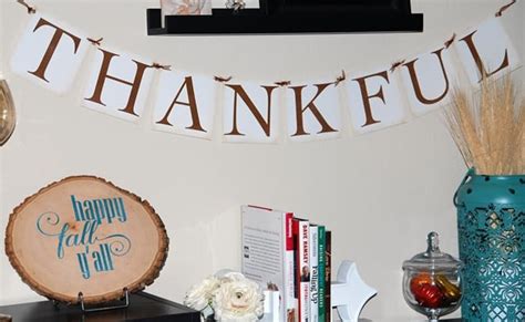 Free Thankful Banner Printable - Pretty My Party